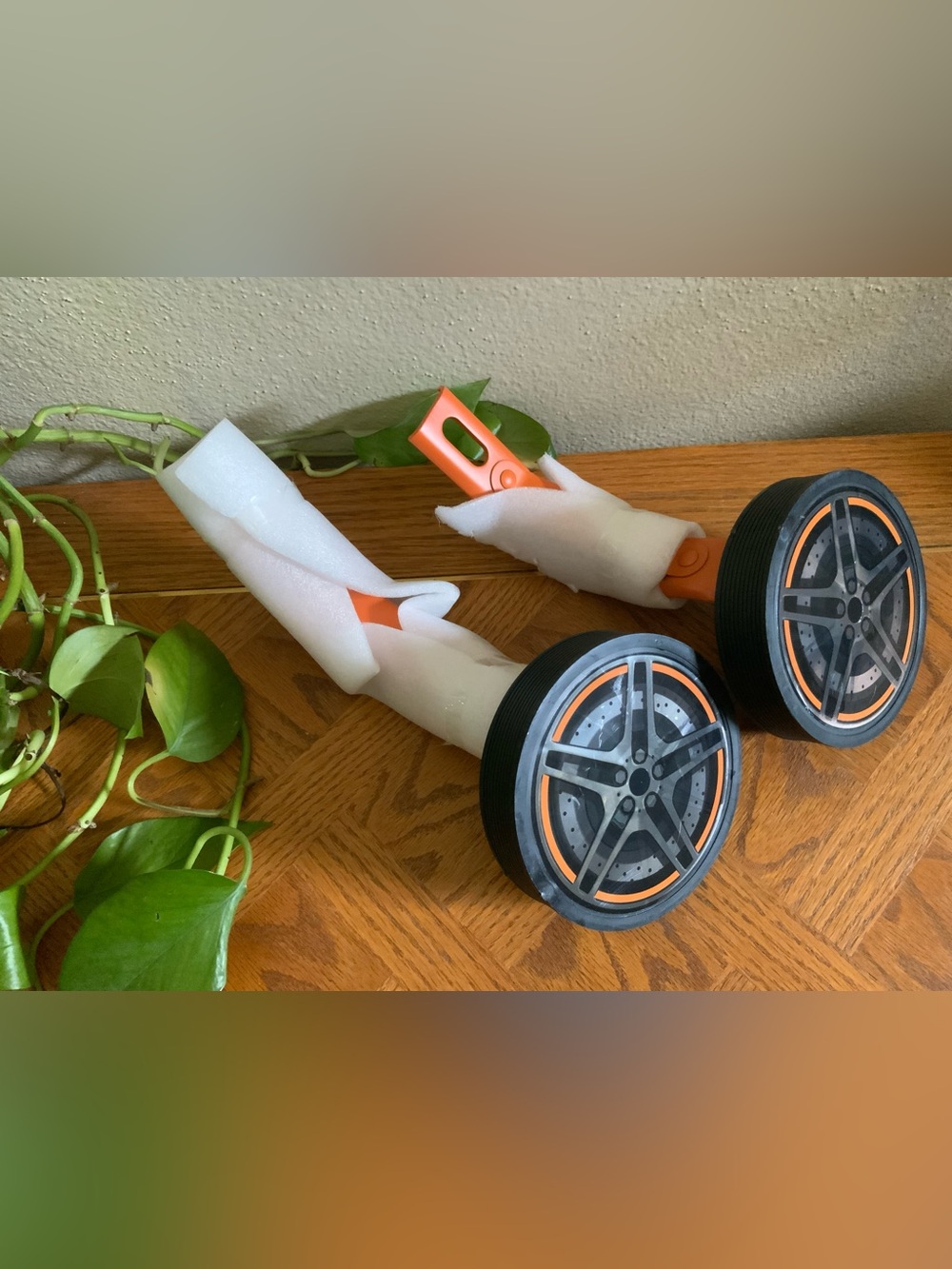 Orange and Black Kids Toy Wheel Set - Durable Ride-On Wheels
